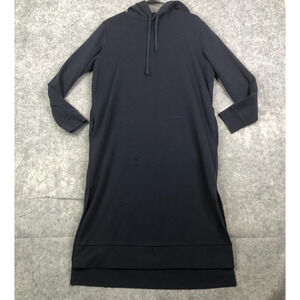 SWEATY BETTY Beyond Hooded Sweat Dress Size Large Blue Style SB8836